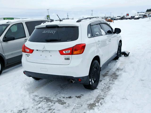 4A4AJ4AW5FE607804 - 2015 MITSUBISHI RVR GT WHITE photo 4