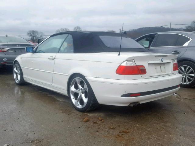 WBABW33424PL28554 - 2004 BMW 325 CI WHITE photo 3