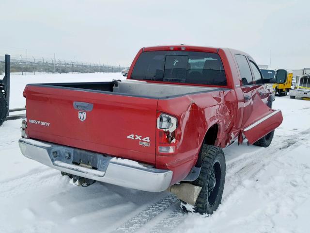 3D7LX39CX6G237905 - 2006 DODGE RAM 3500 RED photo 4