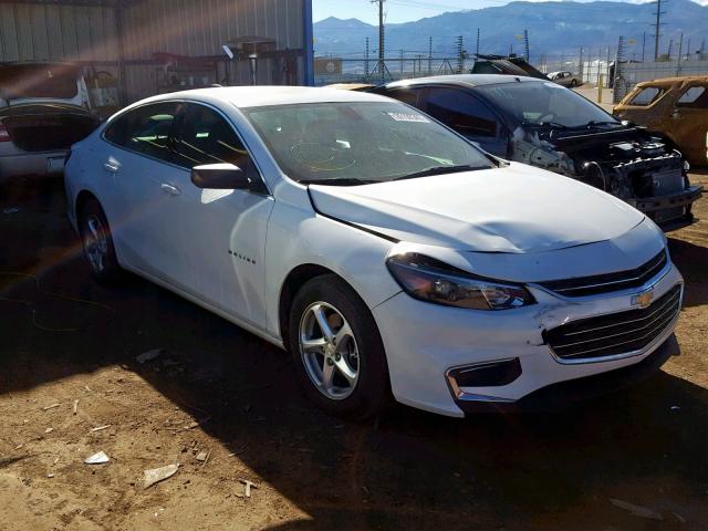 1G1ZB5STXHF251261 - 2017 CHEVROLET MALIBU LS WHITE photo 1