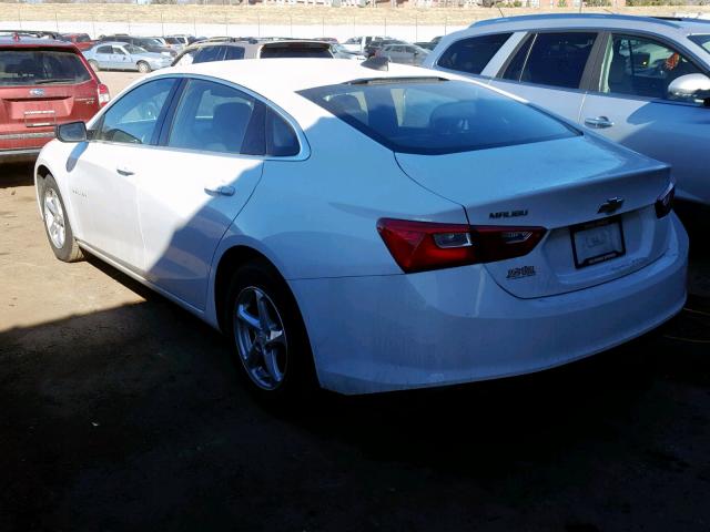 1G1ZB5STXHF251261 - 2017 CHEVROLET MALIBU LS WHITE photo 3