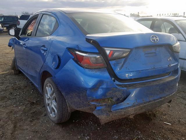 3MYDLBZV5GY142929 - 2016 TOYOTA SCION IA BLUE photo 3