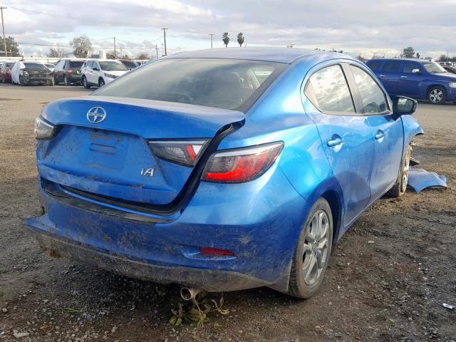 3MYDLBZV5GY142929 - 2016 TOYOTA SCION IA BLUE photo 4