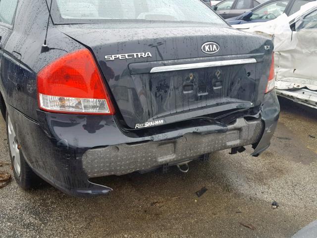 KNAFE121085556974 - 2008 KIA SPECTRA EX BLACK photo 9