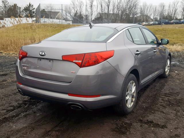 5XXGM4A78DG166695 - 2013 KIA OPTIMA LX GRAY photo 4