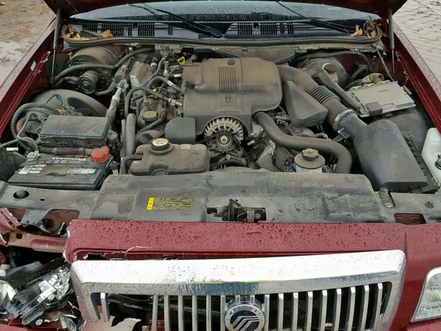 2MEFM74V78X600345 - 2008 MERCURY GRAND MARQ BURGUNDY photo 7