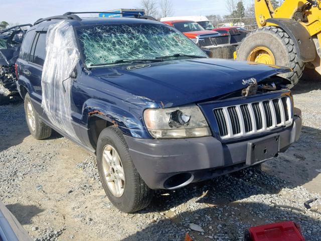 1J4GW48S94C263631 - 2004 JEEP GRAND CHER BLUE photo 1