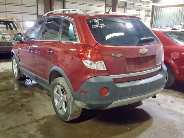 3GNAL2EK4CS611199 - 2012 CHEVROLET CAPTIVA SP BURGUNDY photo 3