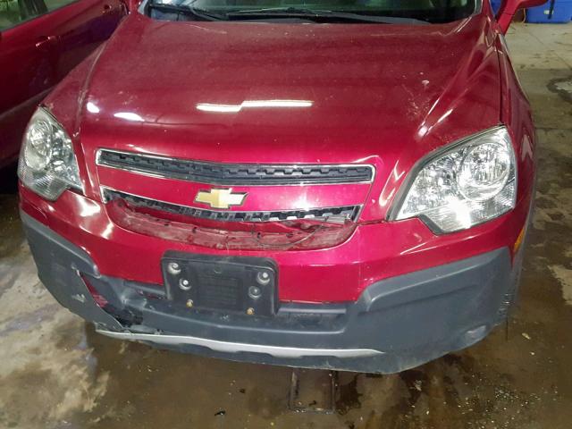 3GNAL2EK4CS611199 - 2012 CHEVROLET CAPTIVA SP BURGUNDY photo 9