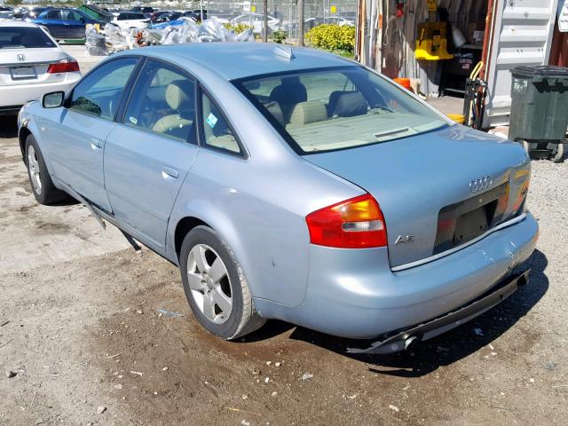 WAULT64B14N036272 - 2004 AUDI A6 3.0 QUA BLUE photo 3