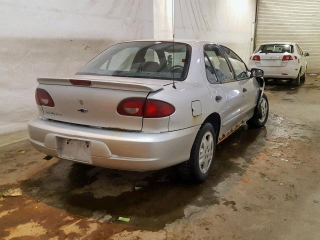 1G1JF524227330533 - 2002 CHEVROLET CAVALIER L SILVER photo 4