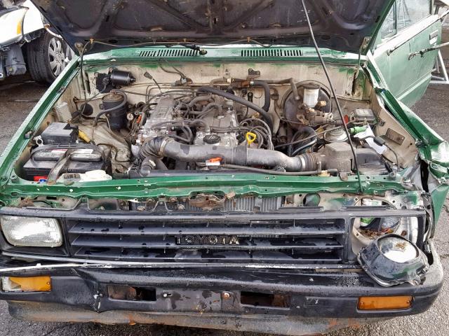 JT5RN75U2H0014163 - 1987 TOYOTA PICKUP CAB GREEN photo 7