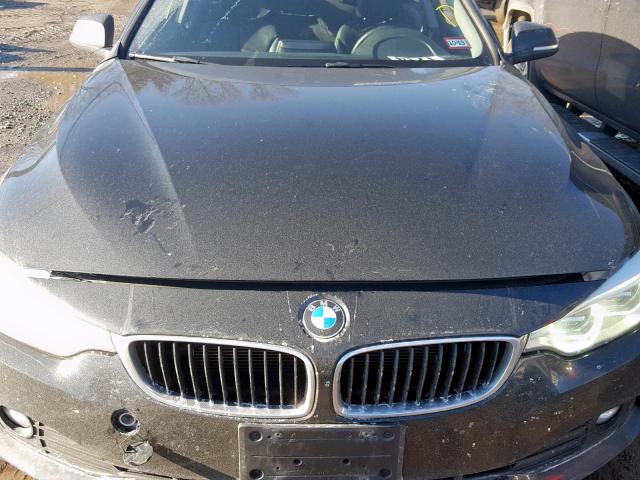 WBA3N5C55EK196724 - 2014 BMW 428 XI BLACK photo 7