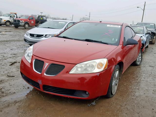 1G2ZH18N574224619 - 2007 PONTIAC G6 GT RED photo 2