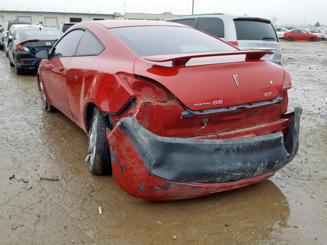 1G2ZH18N574224619 - 2007 PONTIAC G6 GT RED photo 3