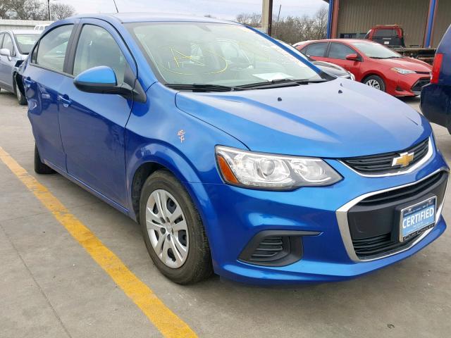 1G1JB5SH3H4176357 - 2017 CHEVROLET SONIC LS BLUE photo 1