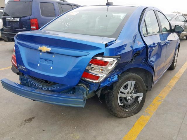 1G1JB5SH3H4176357 - 2017 CHEVROLET SONIC LS BLUE photo 4