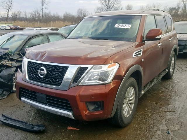 JN8AY2NC1H9507481 - 2017 NISSAN ARMADA SV BROWN photo 2