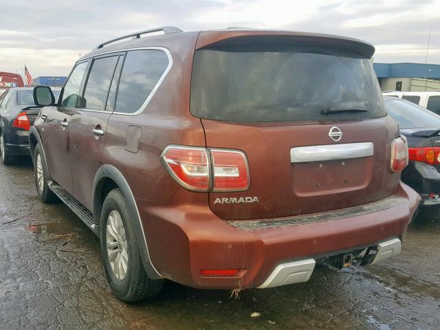 JN8AY2NC1H9507481 - 2017 NISSAN ARMADA SV BROWN photo 3