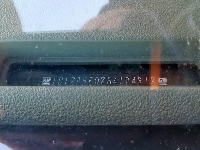 1G1ZA5E08A4124918 - 2010 CHEVROLET MALIBU LS Boz foto 10