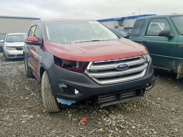 2FMPK3J96HBC29392 - 2017 FORD EDGE SEL RED photo 1