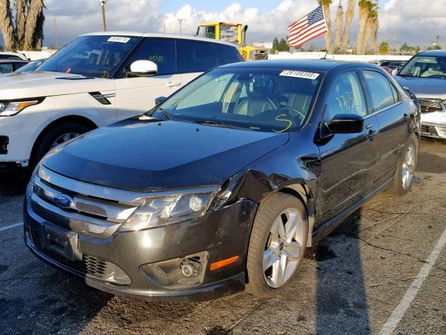 3FAHP0KC6BR319689 - 2011 FORD FUSION SPO BLACK photo 2