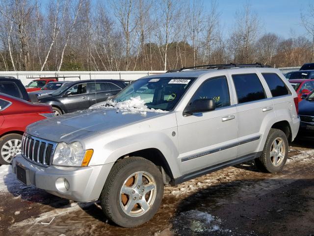 1J4HR58N85C536233 - 2005 JEEP GRAND CHER SILVER photo 2