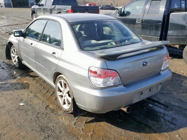 JF1GD75607G516181 - 2007 SUBARU IMPREZA WR SILVER photo 3