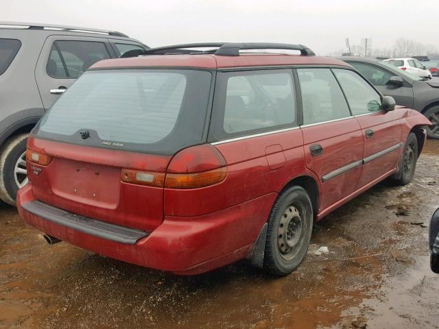 4S3BK635XS7358231 - 1995 SUBARU LEGACY L/O RED photo 4