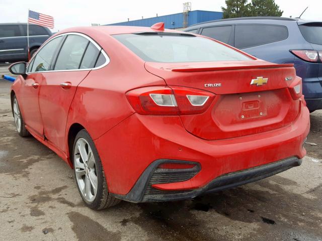 1G1BG5SM5G7306994 - 2016 CHEVROLET CRUZE PREM RED photo 3