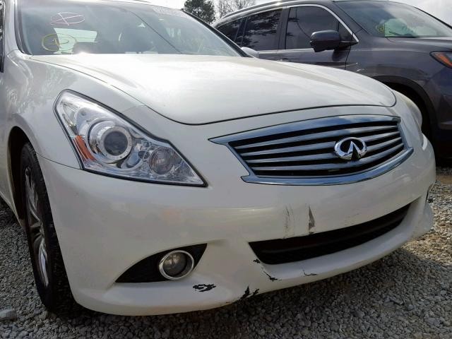 JN1DV6AP5BM831445 - 2011 INFINITI G25 BASE WHITE photo 9