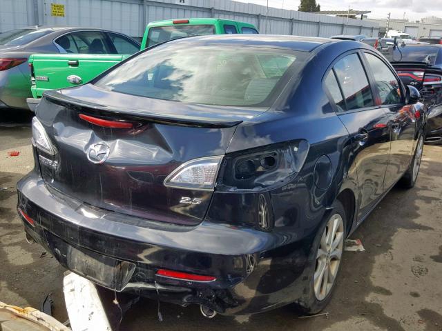 JM1BL1U65B1421391 - 2011 MAZDA 3 S BLACK photo 4