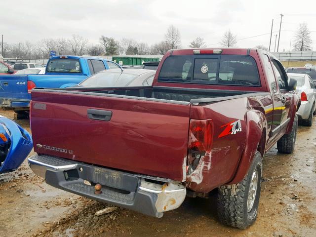 1GCDT49E888192943 - 2008 CHEVROLET COLORADO L MAROON photo 4
