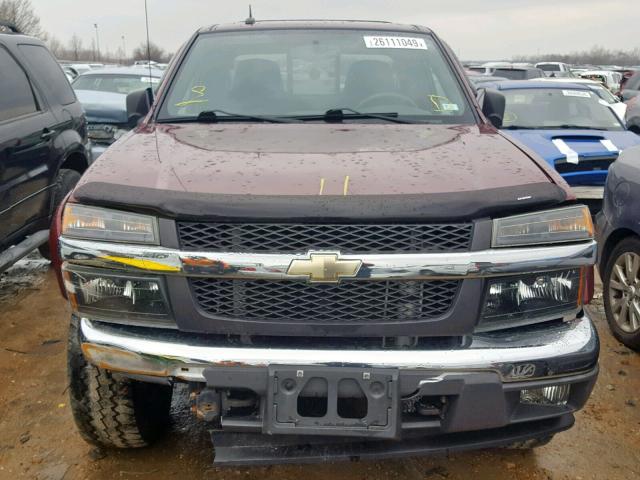 1GCDT49E888192943 - 2008 CHEVROLET COLORADO L MAROON photo 7