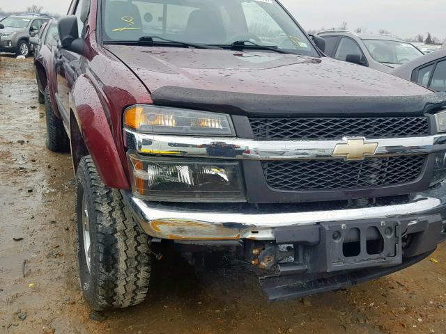 1GCDT49E888192943 - 2008 CHEVROLET COLORADO L MAROON photo 9