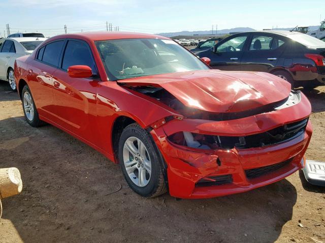 2C3CDXBG6JH239414 - 2018 DODGE CHARGER SX RED photo 1