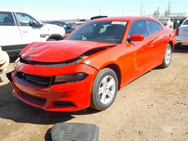 2C3CDXBG6JH239414 - 2018 DODGE CHARGER SX RED photo 2