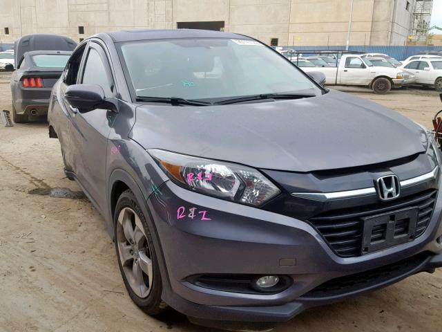 3CZRU5H53HG705918 - 2017 HONDA HR-V EX GRAY photo 1