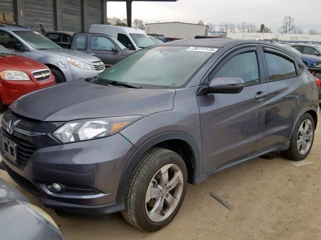 3CZRU5H53HG705918 - 2017 HONDA HR-V EX GRAY photo 2