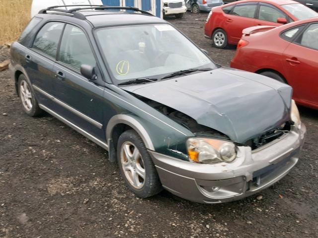 JF1GG68514H817360 - 2004 SUBARU IMPREZA OU GREEN photo 1