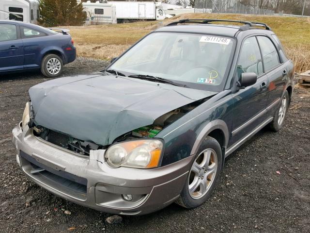 JF1GG68514H817360 - 2004 SUBARU IMPREZA OU GREEN photo 2