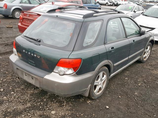 JF1GG68514H817360 - 2004 SUBARU IMPREZA OU GREEN photo 4