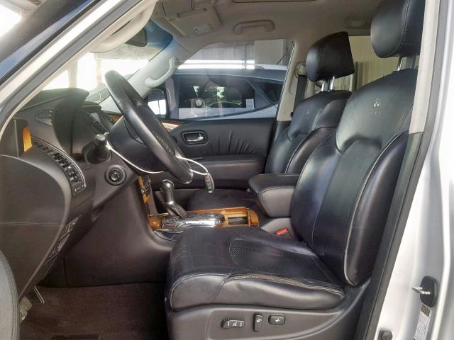 JN8AZ2NF1B9503073 - 2011 INFINITI QX56 SILVER photo 5