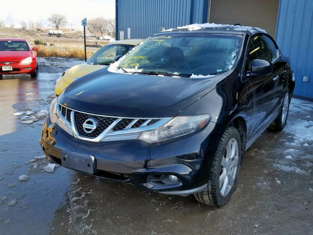 JN8AZ1FY5DW200182 - 2013 NISSAN MURANO CRO BLACK photo 2