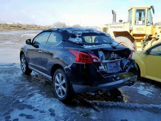 JN8AZ1FY5DW200182 - 2013 NISSAN MURANO CRO BLACK photo 3