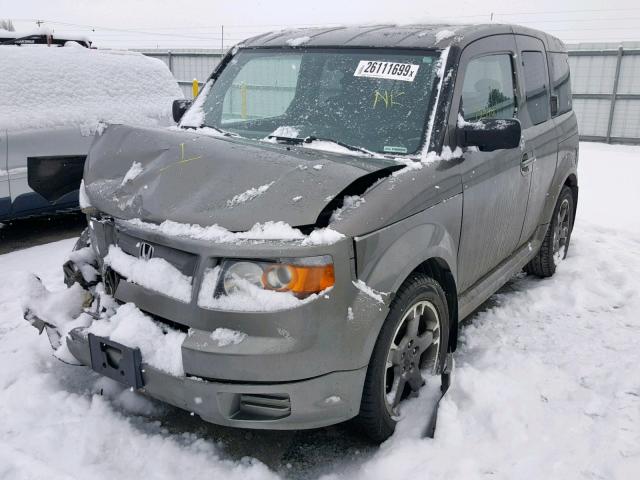 5J6YH18967L000690 - 2007 HONDA ELEMENT SC GRAY photo 2