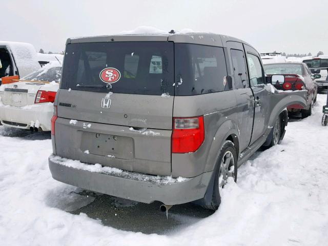 5J6YH18967L000690 - 2007 HONDA ELEMENT SC GRAY photo 4