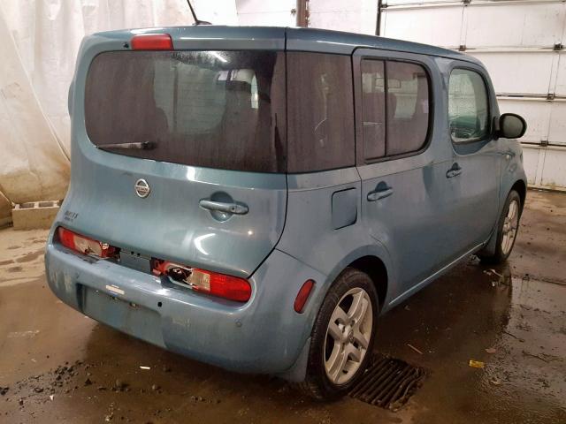 JN8AZ28RX9T114869 - 2009 NISSAN CUBE BASE BLUE photo 4