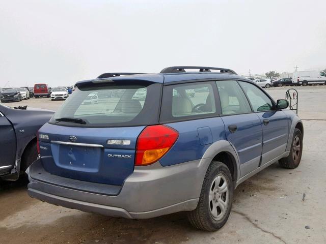 4S4BP61C677334532 - 2007 SUBARU LEGACY OUT BLUE photo 4