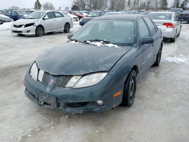 1G2JB52F147181365 - 2004 PONTIAC SUNFIRE SL GREEN photo 2